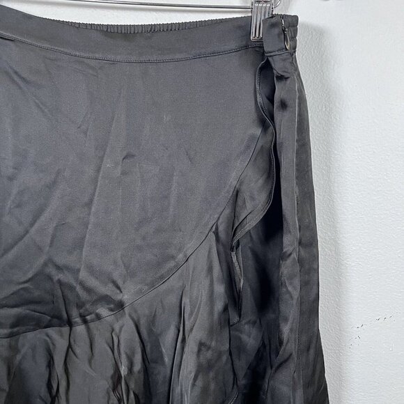 Chloe Kristyn Black Satin Traci Skirt Size XXL - Picture 4 of 8